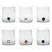 Produktbild Zafferano Bilia Tumbler Set 6 Wassergläser transparent mit Kugel in 6 verschiedenen Farben