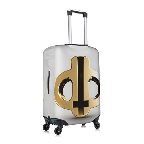 Golden pattern Printed luggage cover, double stitching all around, high elastic material, suitable for travel and business trip2