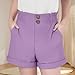 Girls Dress Shorts Kids Summer Fashion Elastic Waist Wide Leg Casual Uniform Shorts with Pockets 5-15 Years