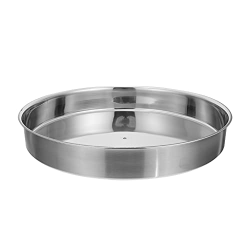 Vorcool Lazy Susan Turntable Organizer Hardware Stainless Steel Cabinet Turntable Kitchen Organizer Storage Tray For Spice Condiments Silver L #TOP4