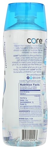 Core Hydration Perfect 7.4 pH Water with electrolytes and minerals, 16.9 fl.oz (Pack of 8)
