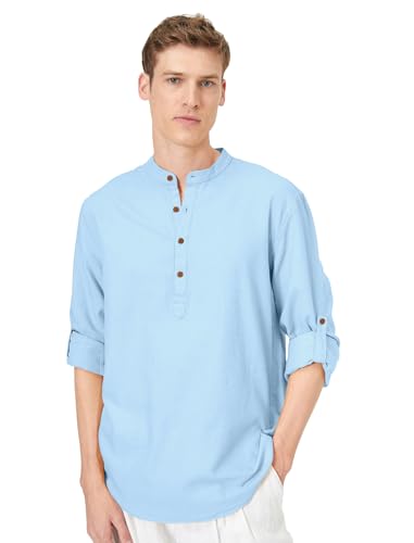 Kurta short en coton Self One Design pour homme exigeant