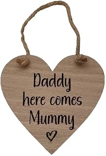 Daddy Here Comes Mummy Sign, Flower girl sign, Page boy sign, Wedding sign