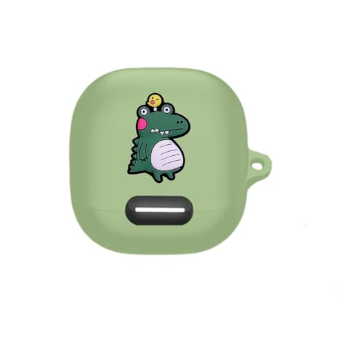 Anker Soundcore Liberty 4 NC用 のケース カバー シリコン素材 軽量 小型 可愛い 漫画 一体型 保護カバー soundcore Liberty 4 nc対応 ワイヤレスイヤーホン ヘッドホンケース カラビナ付き (Style