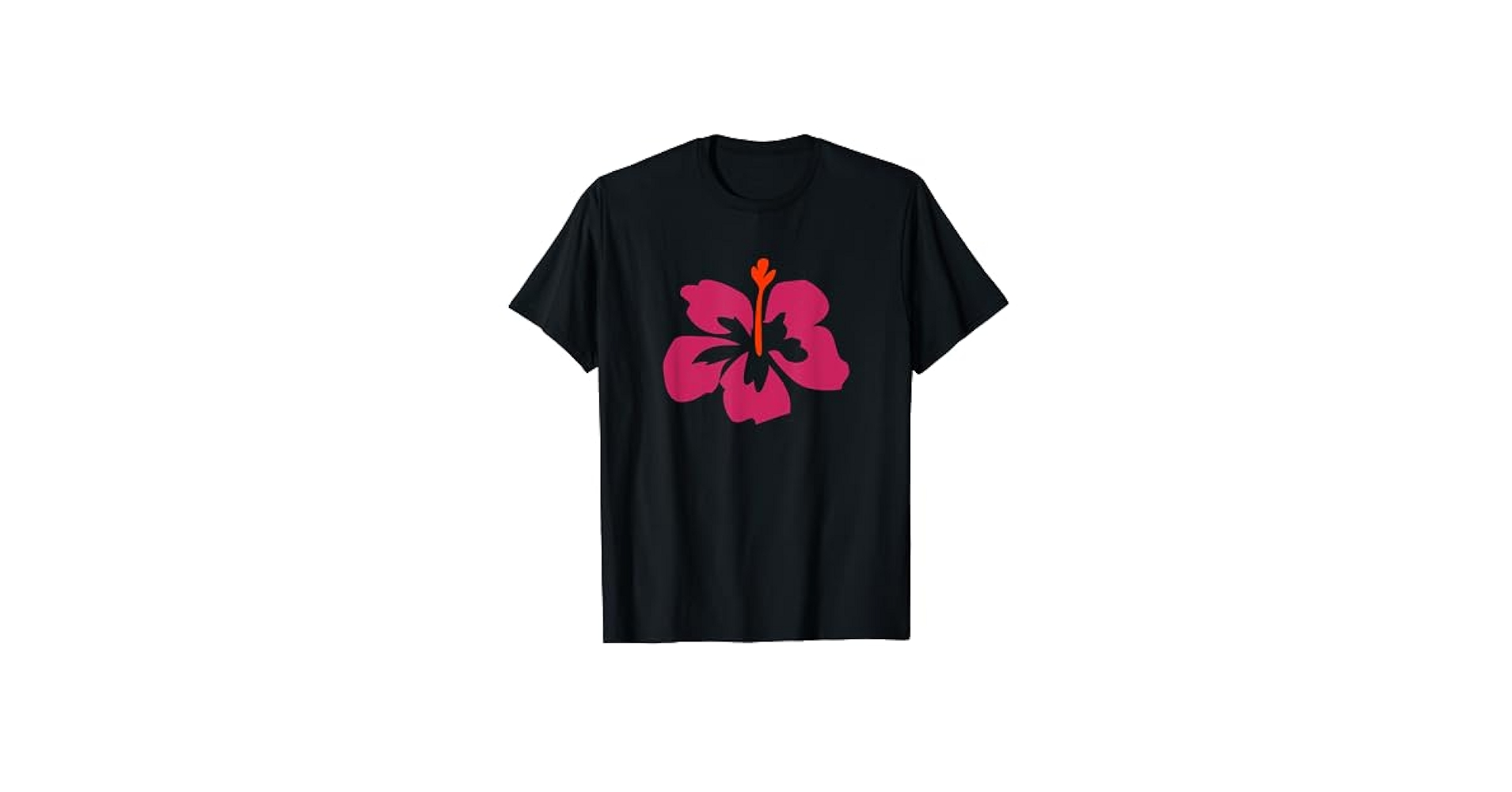 Amazon.com: Hawaiian Hibiscus Flower T Shirt magenta/orange