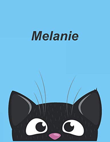 Personalisiertes Notizbuch: Melanie - über 100 Seiten, Dot Grid Notizbuch im A4+ Format mit Punkteraster (German Edition) - MSED Notizbücher
