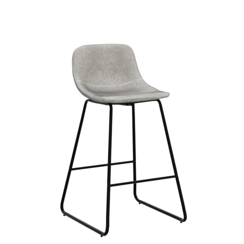 Image of Counter Height Bar Stools Set of 2, Counter Stools 26 Inch with Back
