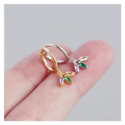 Boucles d'oreilles punk argent 925 et clous colorés à offrir pour marquer les esprits