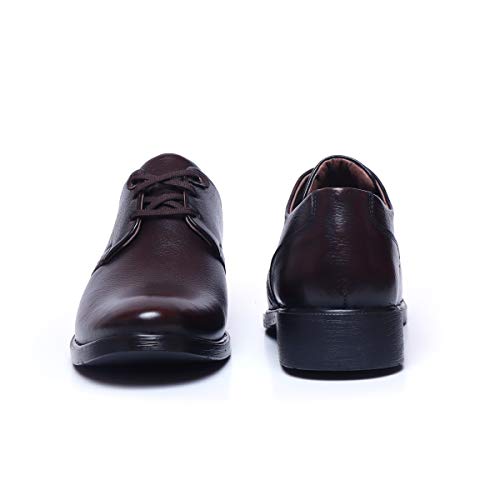 Image of Zoom Shoes Leather Formal Casual Shoes with Laces for Adults Super Comfortable with Lightweight and Slip Resistant Sole A-1172