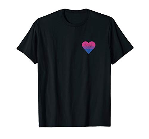 Bisexual Heart Shirt, Bisexuality T-shirt, Bi Love, LGBT Tee T-Shirt