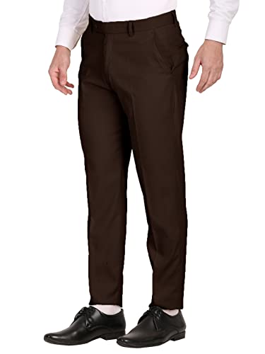 Image of Slim Fit Formal Trouser for Gents - Polyester Viscose Formal Pants for Men - Office Formal Pants for Men - Bottoms for Boys