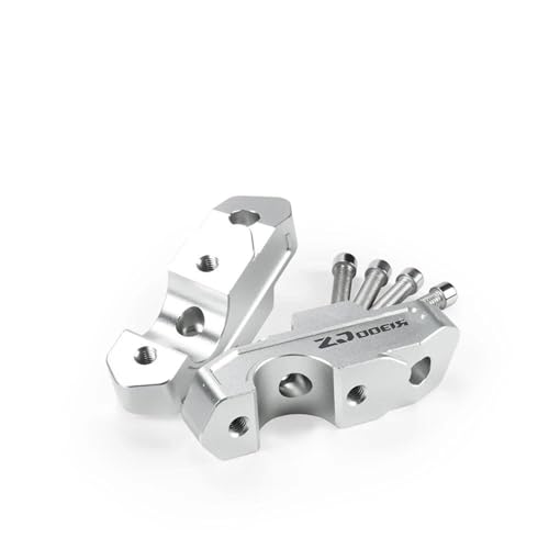 Lenkererhöhung Für R 1300 GS 2024 – Ersetzt Die Lenkerklemmung Adapter Zur Erhöhung Der Lenkerhöhe Teleskop-Lenkerhöhenadapter(Silber)