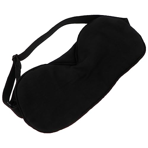 Anneome スリープマスク eye mask eye patch シェーティング shadrow shadows ふくらんでいる 顔 寝る アイシェード アイマスクカバー コットン Black