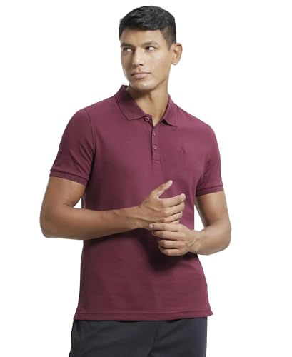Image of Jockey 3912 Men Super Combed Cotton Rich Solid Half Sleeve Polo T-Shirt