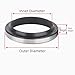 1pc GA Metal Shell Dustproof Ring - 21mm-25mm Inner Diameter, Nitrile Rubber & Iron Shell, for Industrial use(23x33x5/8)