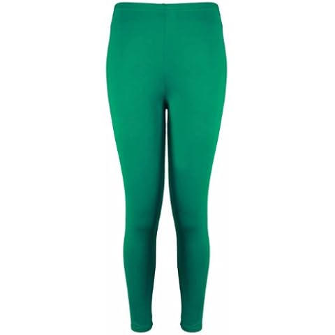 Purple Hanger PurpleHanger Women's Plus Size Elasticated Pants Leggings Jade Green 8-10 Cover