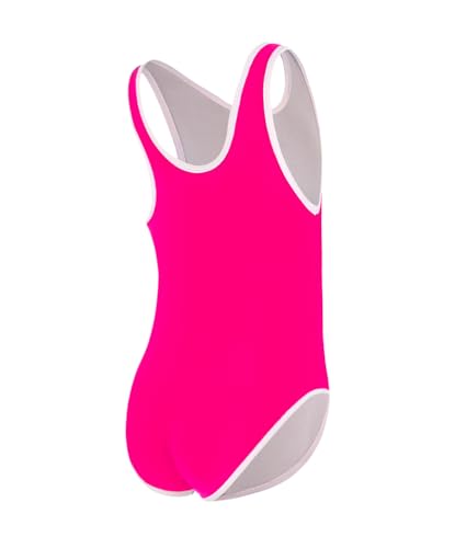 Image of Girls One Piece Swimsuits, Toddler Girls Swimweargirls Bathing Suits, Cute Summer Beach Pool Outfit 3-12 Years (US, Age, 6 Years, Red)