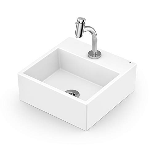 Kit Cuba de Apoio Q6 com Torneira Bica Baixa e Complementos de Instalação BASIC Branco - Celite