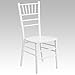 Flash Furniture HERCULES Series White Wood Chiavari Chair