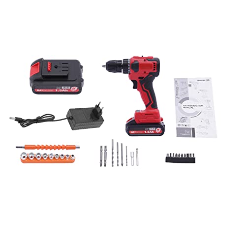 Akkuschrauber 21V, Akku Bohrschrauber Set mit Batterie & Ladegerät, Akku Schlagbohrschrauber Akkubohrer Bürstenloser Hammerbohrer Bohrmaschine – Bild 8