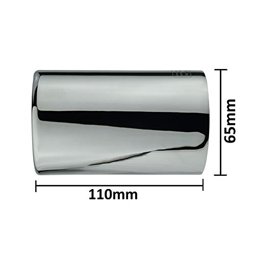 L & P A306 2 uitlaatkleppen, eindpijp, chroom, roestvrij staal, gepolijst voor F20 F21 125i 125d 225d F30 F31 325d 330d… - Afbeelding 5