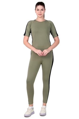 Image of Benzos Women's Body Fitted Gym Running Sports Track Suit | Regular Casual Fit | Track Suit for Girls & Women | Fabric - Polyester Blend