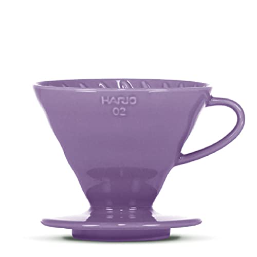 HARIO V60 Filtre à café en porcelaine Violet Taille 02