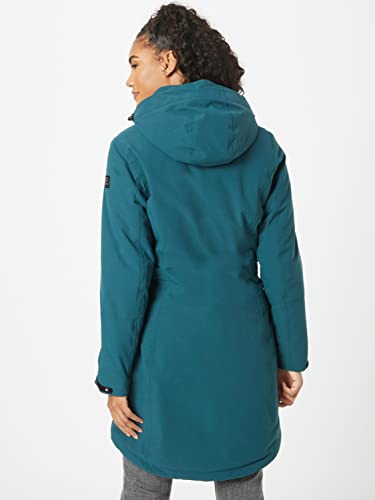 Killtec Damen Parka Funktionsparka mit abzippbarer Kapuze KOW 165 WMN PRK wasserdicht, Winddicht, atmungsaktiv 00834-petrol 38