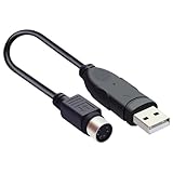 USB-PS/2 変換コンバータ USB Aコネクタ (オス) -ミニDIN 6pin （メス）マウス キーボード PS/2ポート USB2.0 変換ケーブル 15cm