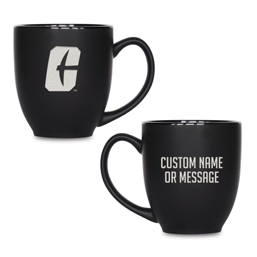 Image of Rico Industries NCAA Primary 15-Oz Personalized Matte Black Bistro Mug - for Hot or Cold Drinks