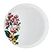 Mikasa Garden of Petals Bone China Lightweight Chip Resistant 12 Piece Dinnerware Set, Service for 4, White