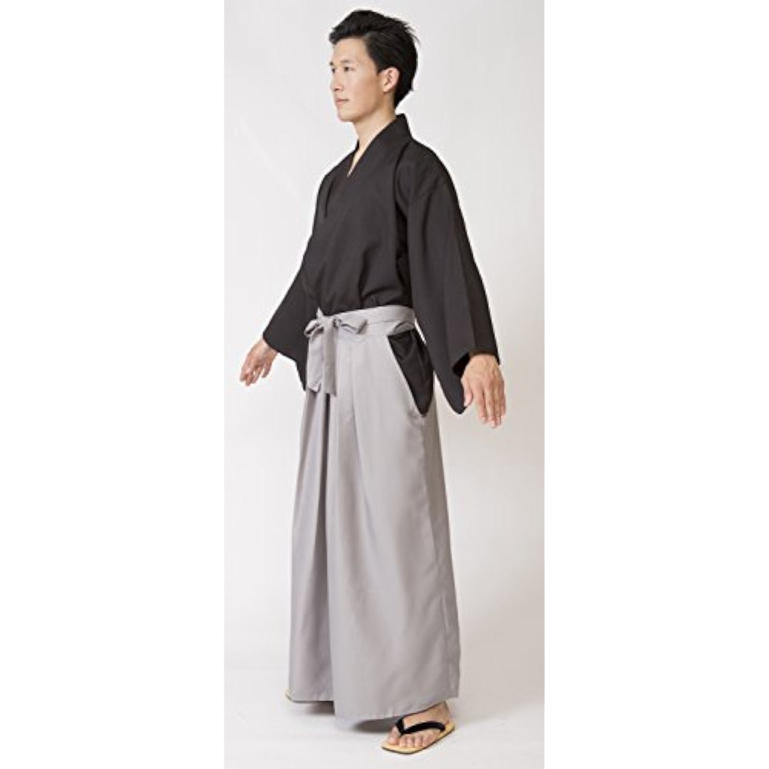 クリアストーン(Clearstone) MENコス コスプレ ハロウィン 侍 ユニセックス ブラック 詳細画像4