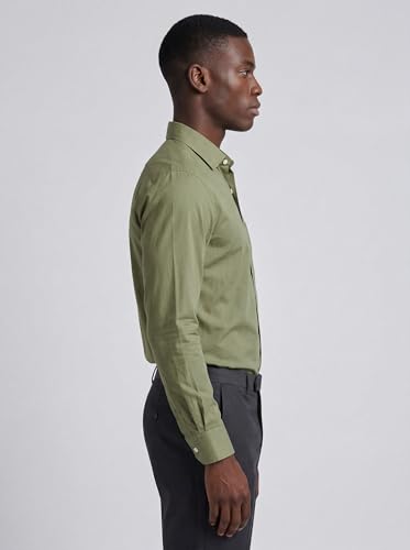Image of INKAST Men's Cotton Blend Plain Formal Shirt | Full Sleeves Solid Shirts| Straight Regular Fit | Office and Regular Wear