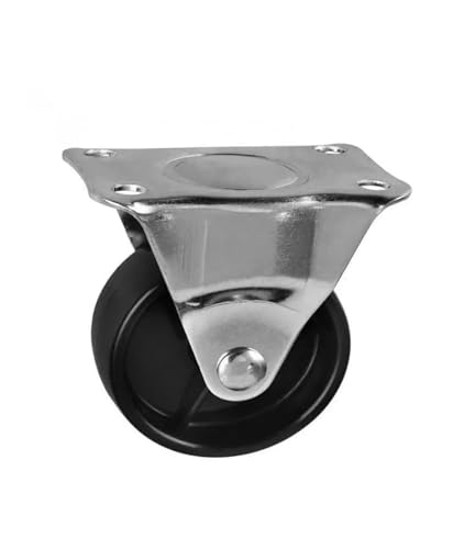 Roulettes directionnelles pour meuble bas et tiroir de lit en plastique noir 5cm