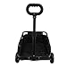 Brrnoo Dog Stroller, Pet Stroller for Small Dogs Cat Stroller Carbon Steel Pet Travel Cart with Wheels 15.43 Load Capacity Folding Pet Carrier for Small Medium Large Dogs and Cats (Black)