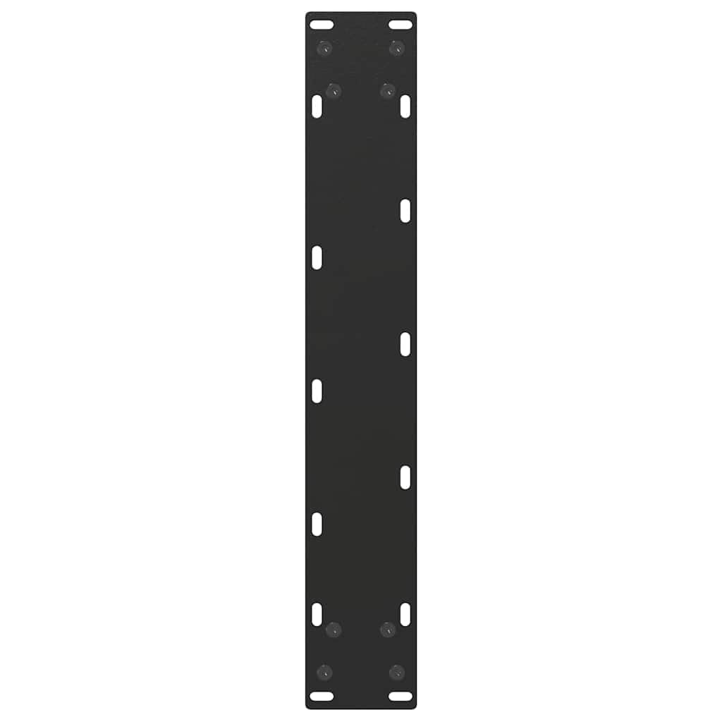 vidaXL Patas para Mesa de Bar en Forma de U (2 Unidades), Color Negro, 40 x (90-91) cm, Acero
