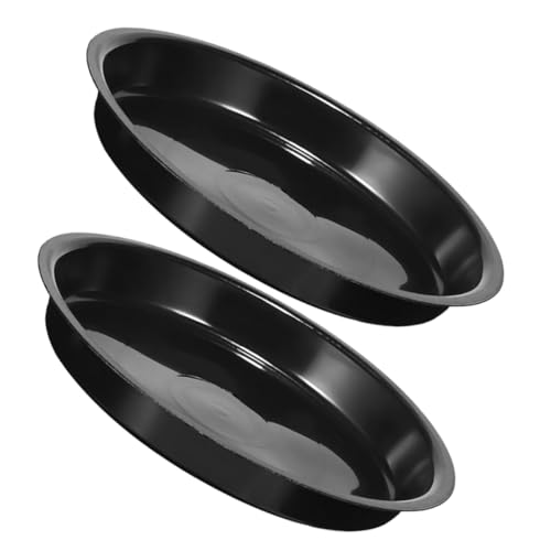 LIFKOME 2個 植物托? 屋内外対応 耐摩耗プラスチック製 丸型鉢受け皿 多肉植物や盆栽用 水受けトレー 土こぼれ防止 家用ガーデニングアクセ