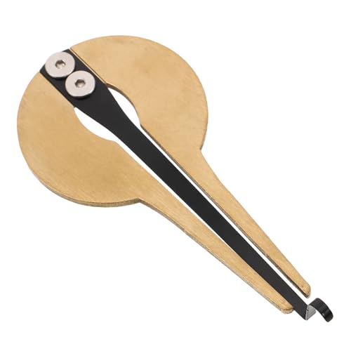 Veemoon Instrument Traditionnel Mongol Harpe à Bouche en Métal Doré Circulaire Portable Son Authentique, pour Débutants et Performances Scéniques Couleur...