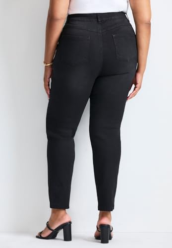 Women's Plus Size Petite Butter Denim Straight Leg Jean2