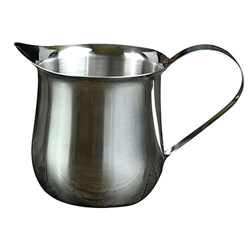 Lzeal Sauciere 1 Packung Edelstahl-Saugboot mit Griff, Edelstahlsalat-Ablagerungsserver eignet Sich for Brühe-Sauce für Restaurants, Feiertagsmahlzeiten und Partys (Size : Medium) Cover