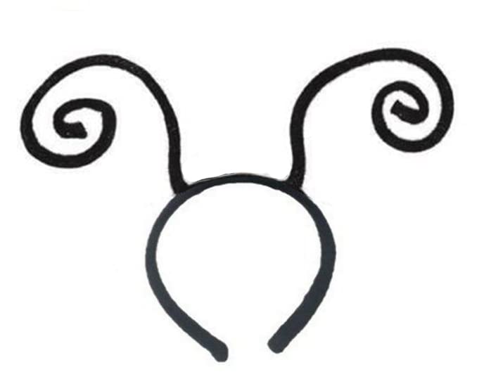 jokeshop Insect Antenna Headband Black Butterfly Ant Bug Hairband Novelty Fancy Dress Bendable Boppers Cosplay Costume Accessory