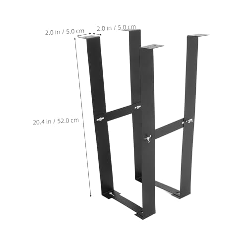 Soporte para CPU de escritorio negro de acero para montaje bajo escritorio para PC torre miniatura 2