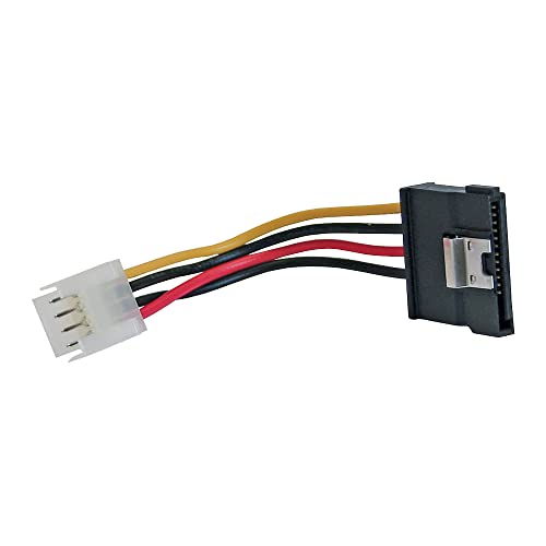 InLine 29660B SATA Power Adapter Cable 1x 8.89 cm (3.5 Inch) Female to 15-Pin SATA Male with Latch 0.15 m
