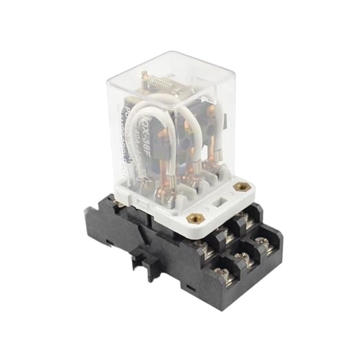 Relé electromagnético JQX-38F de potencia 3Z 40A con base de 11 pines DC220V