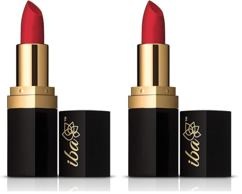 Image of Iba Long Stay Matte Lipstick for Women- M07 Red Velvet, 4g | Creamy Matte Finish & Smooth Texture | Long-Lasting | Hydrated Lips | Enriched with Vitamin E | Intense Colour & Highly Pigmented | Lip Makeup