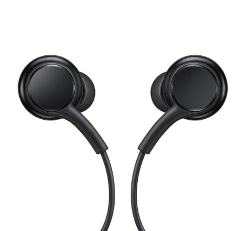 Image of Original Type-C Wired for Samsung Earphones EO-IC100 Clear Audio, Mic with Controls, Noise Cancelling Design, Strong Durable Cable (Black)