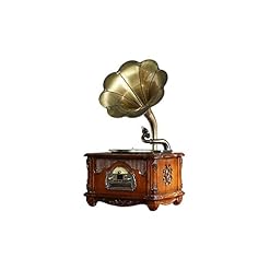 Tourne-disque vinyle – Gramophone – Bronze – Vintage – Classique – Rétro – Antique – Phonographe – Disque vinyle (enregistreur) - Les Beatles, Paul McCartney, John Lennon, RIngo Starr, George Harrison Tourne-disque vinyle - Gramophone - Bronze - Vintage - Classique - Rétro - Antique - Phonographe - Disque vinyle (enregistreur) – Image 2