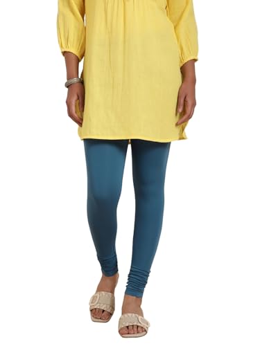 Image of TWIN BIRDS Tailored Cut and Classic Fit Super Stretchable Elastane Fabric Churidar Leggings for Women