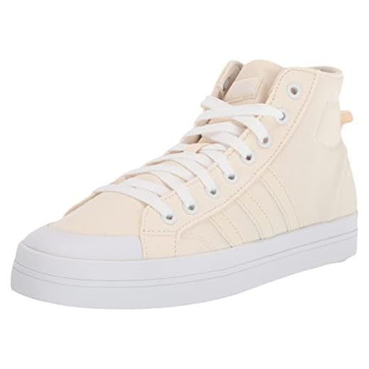 adidas Women's Bravada Mid Skate Shoe, Wonder White/Wonder White/White, 8.5