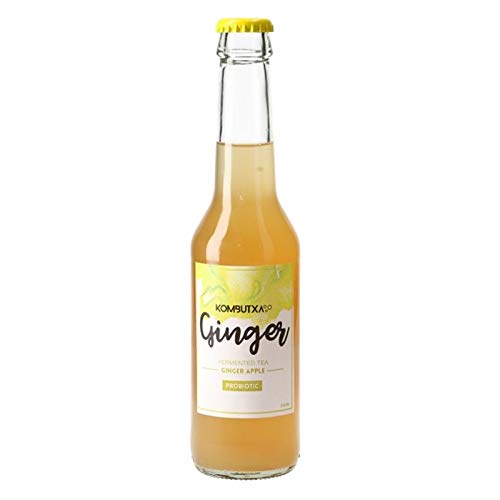 Kombtuxa - Ginger (Té Ecológico Kombucha de Jengibre y Manzana) - 275 mililitros